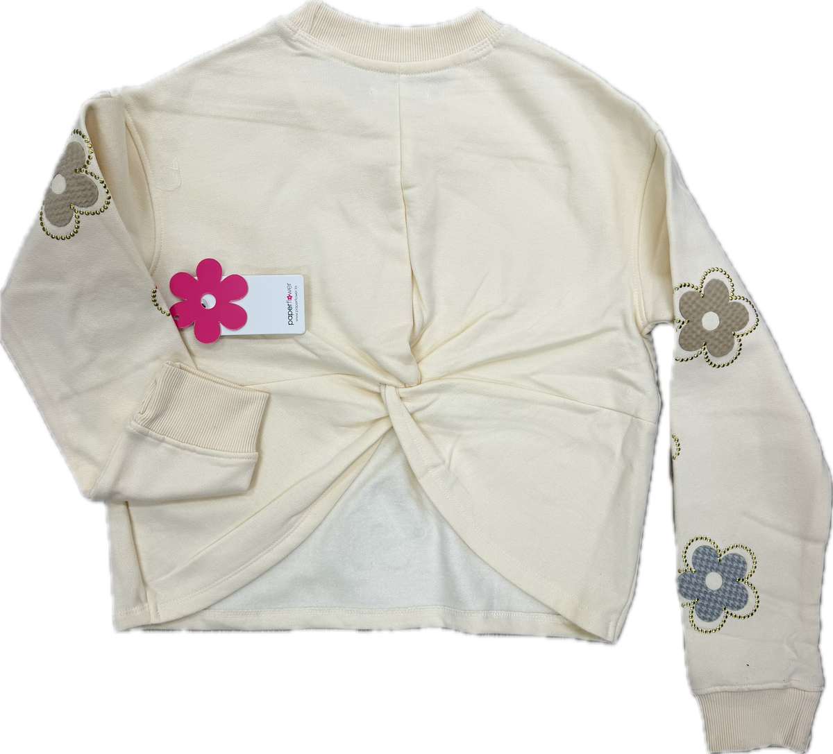 Paper Flower Cream Flower Sweatpants