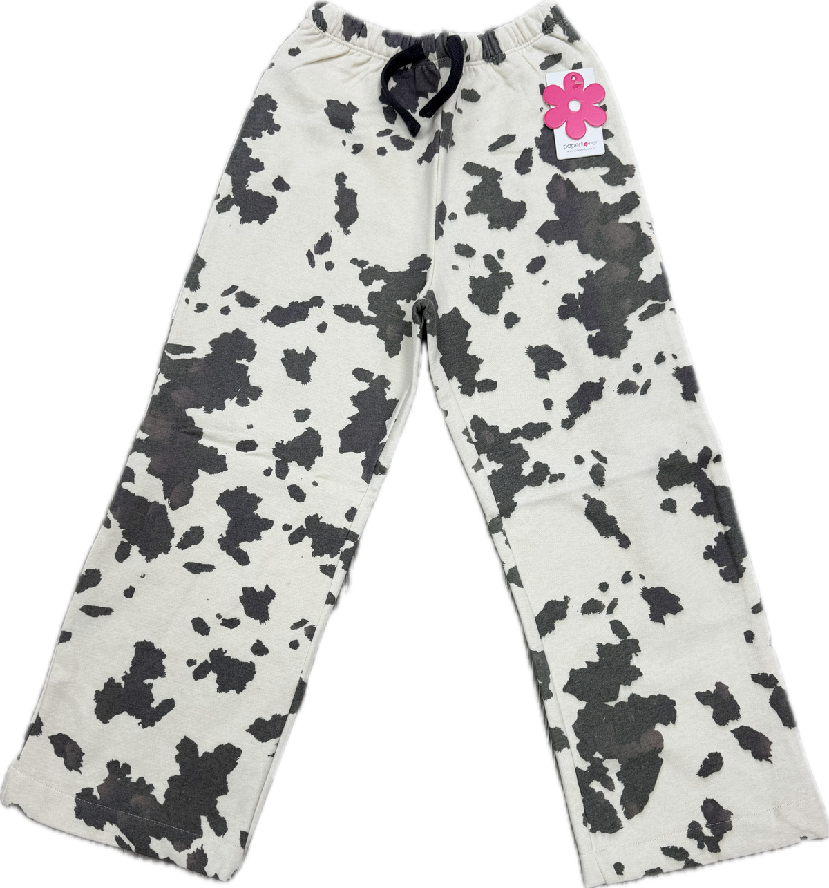 Paper Flower Cowprint Sweatpants