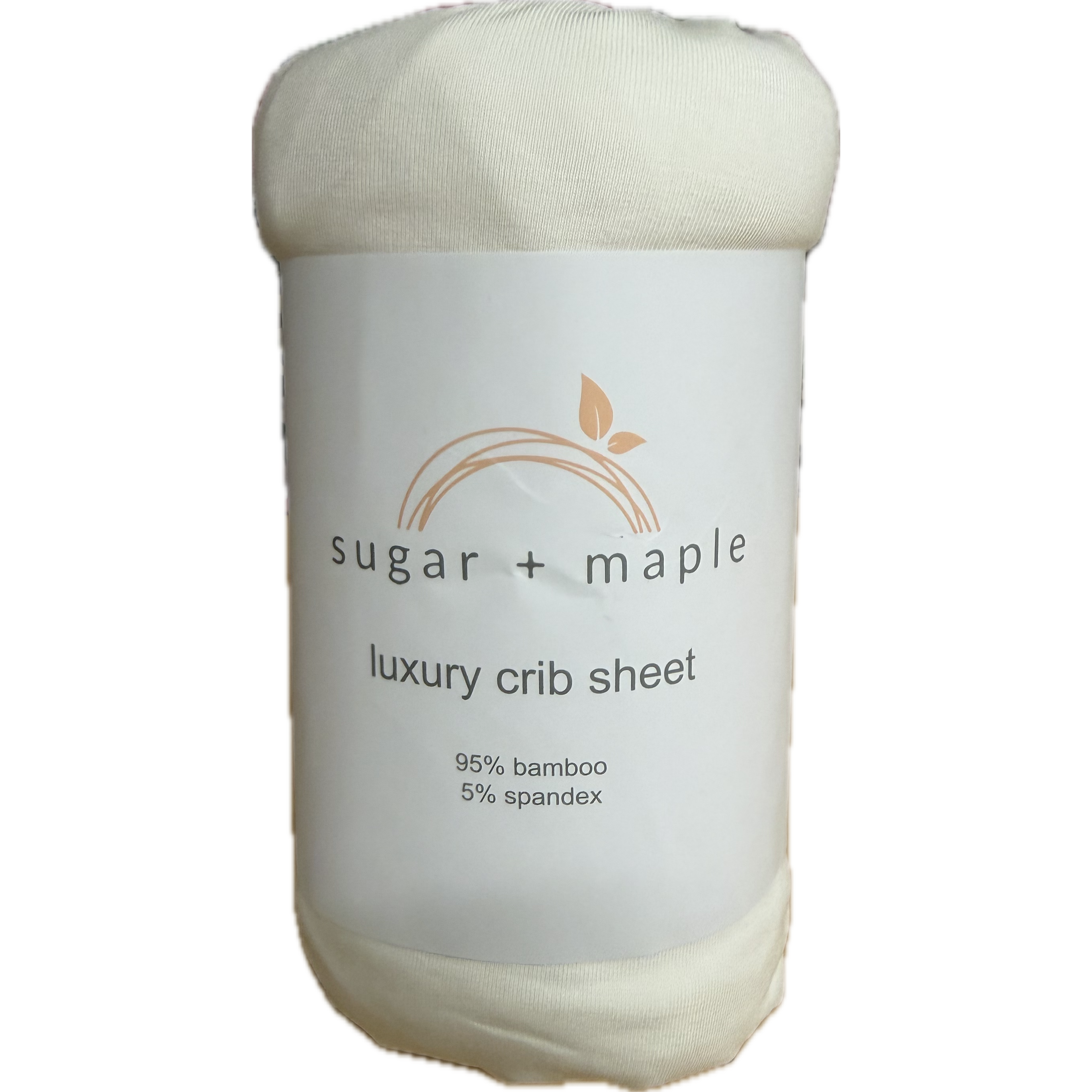 Sugar + Maple Crib Sheet- Sweet Cream-SUGAR AND MAPLE-Little Giant Kidz