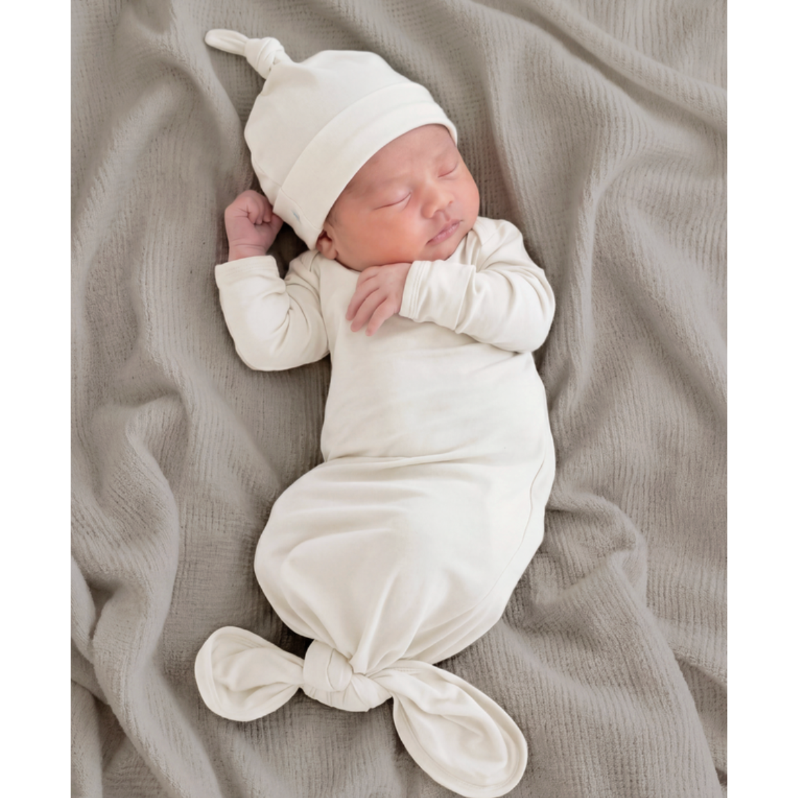 Sugar & Maple Gown/Hat- Sweet Cream-SUGAR AND MAPLE-Little Giant Kidz