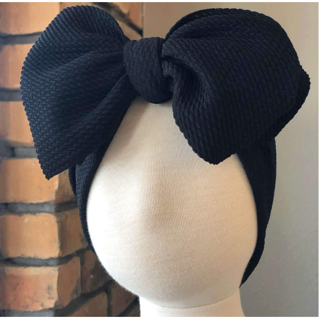 Sugar + Maple Headwrap -Black-SUGAR AND MAPLE-Little Giant Kidz