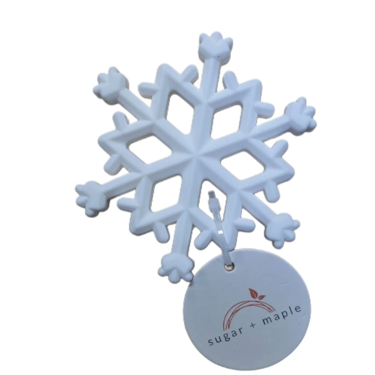 Sugar + Maple Silicone Snowflake Teether-SUGAR AND MAPLE-Little Giant Kidz