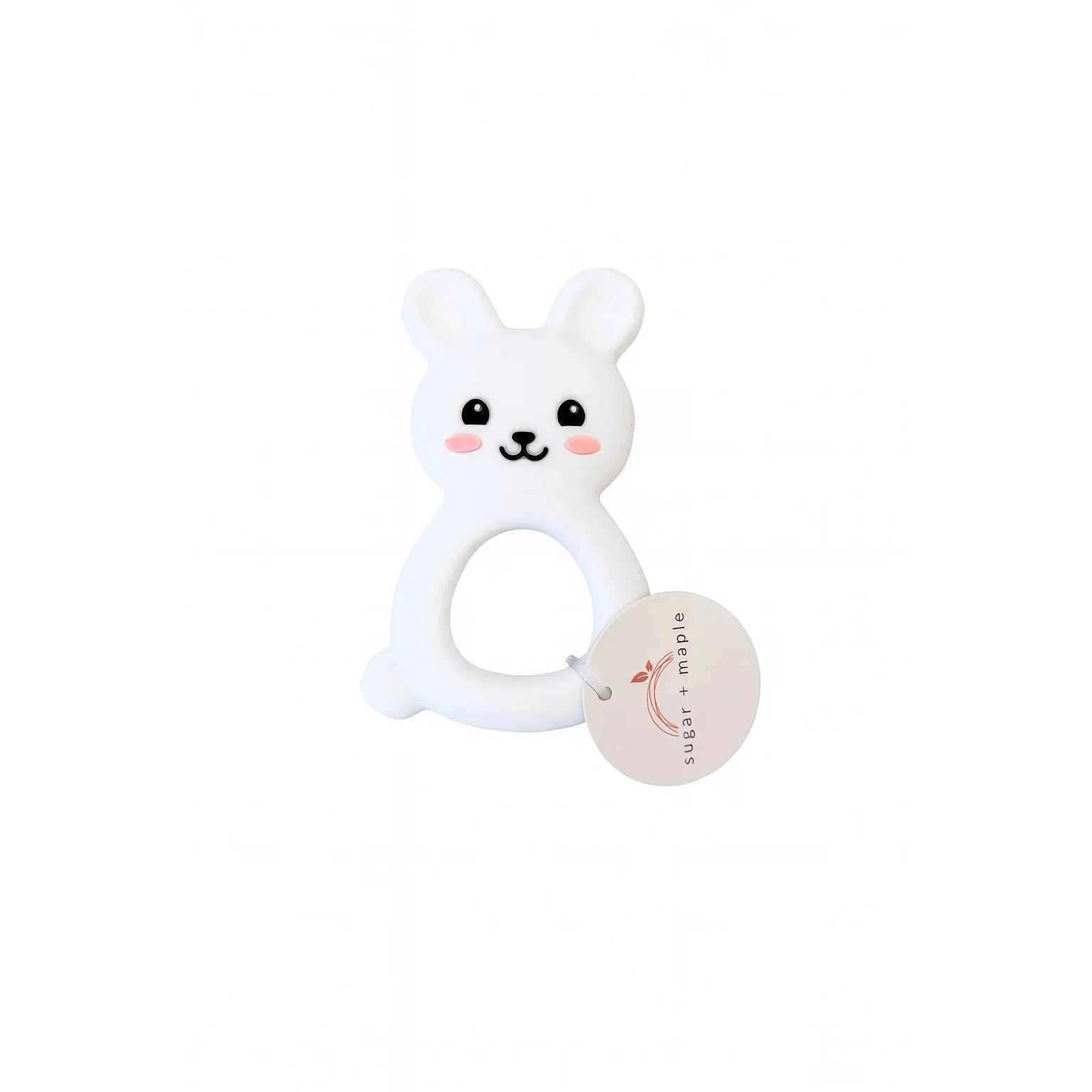 Sugar + Maple Silicone White Bunny Teether-SUGAR AND MAPLE-Little Giant Kidz