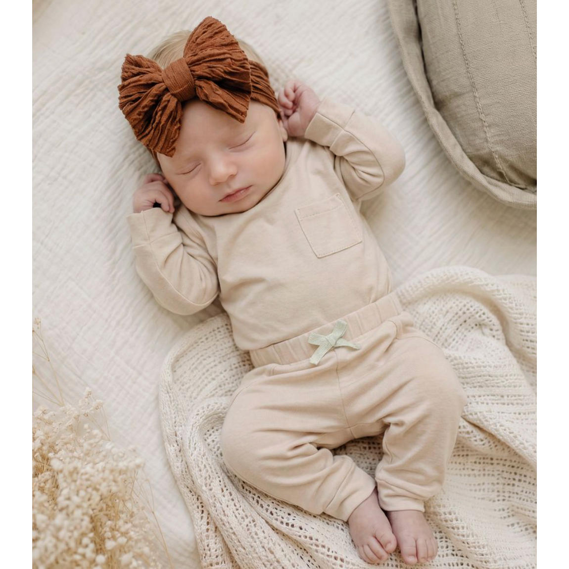 Sugar & Maple Two Piece Jogger- Tan-SUGAR AND MAPLE-Little Giant Kidz