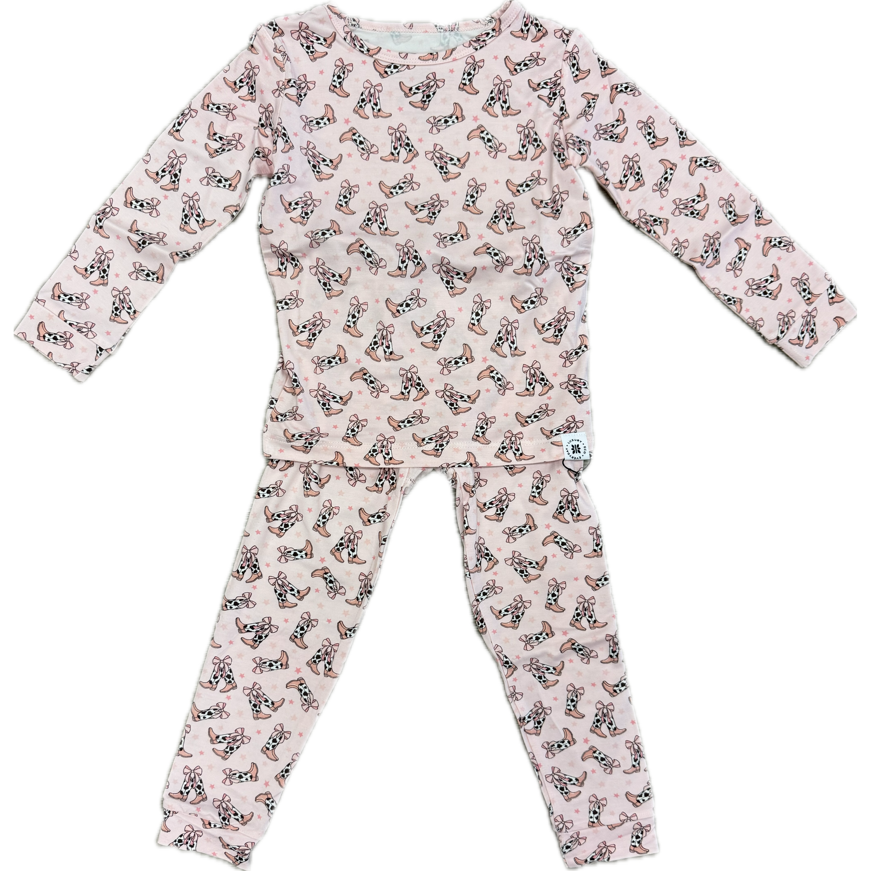 Sweet Bamboo Big Kid Pajama 2PC Set- Cowhide-SWEET BAMBOO-Little Giant Kidz