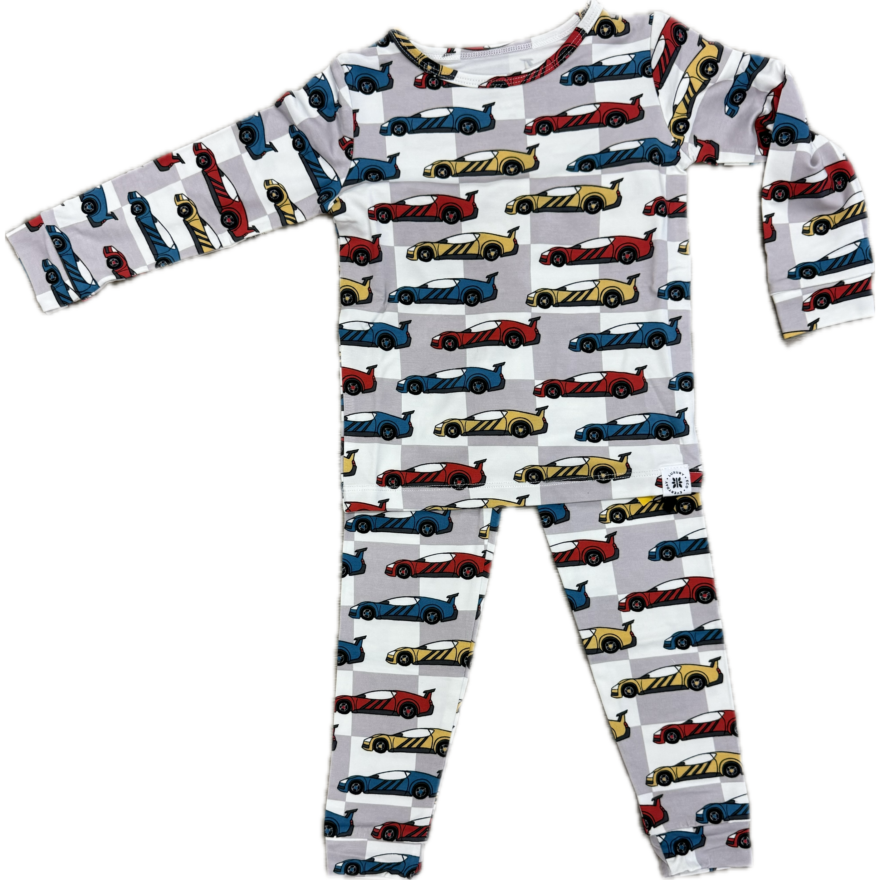 Sweet Bamboo Big Kid Pajama 2PC Set- Matchbox Cars-SWEET BAMBOO-Little Giant Kidz