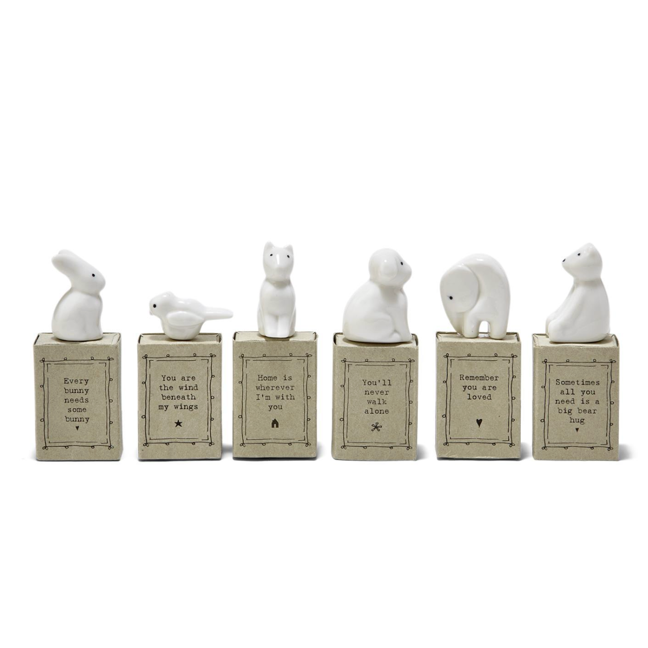 Sweet Sentiments Matchbox Animal in Gift Box Designed By East of India-CUPCAKES & CARTWHEELS-Little Giant Kidz