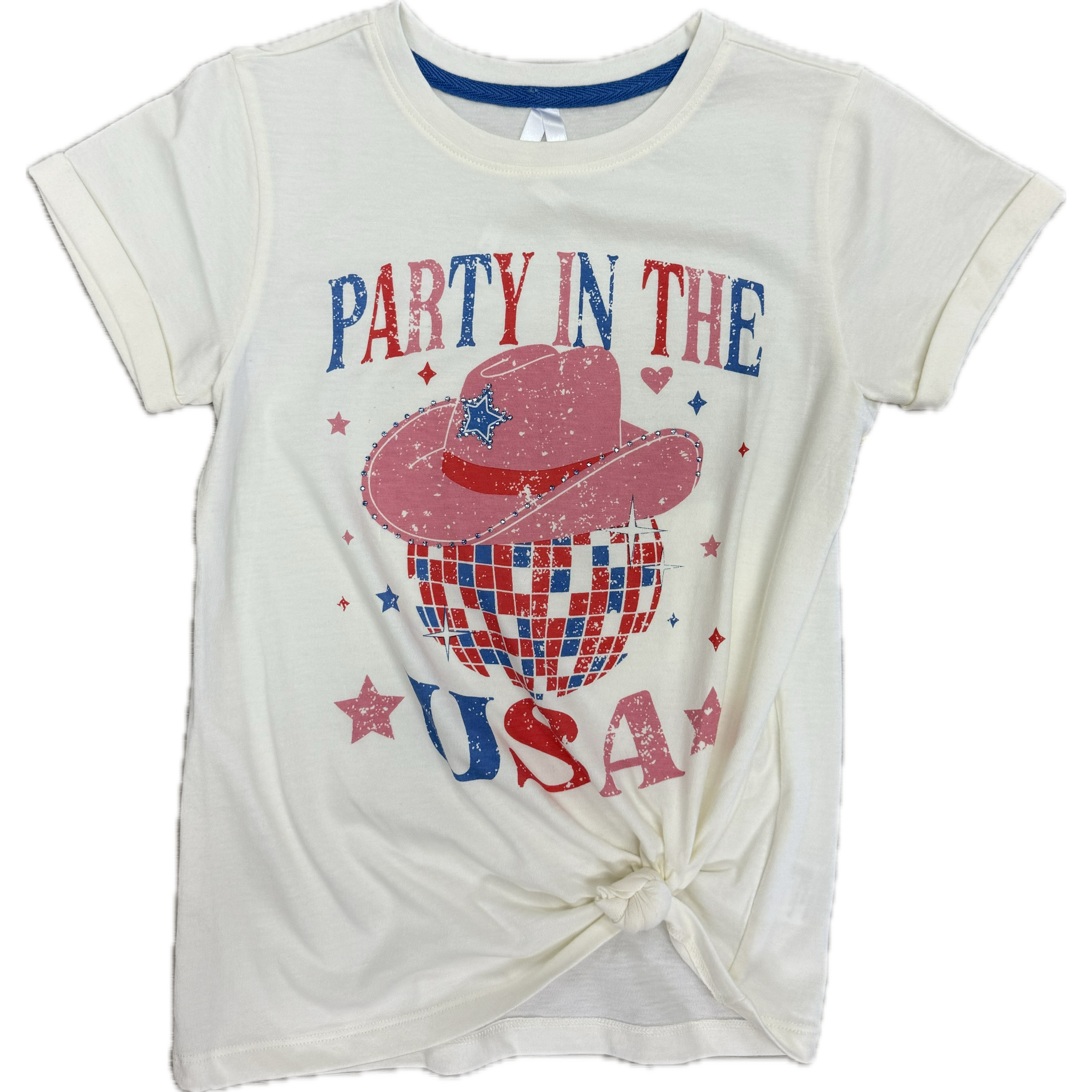 Sweet Soul Party in the USA Graphic Rhinestone T-Shirt-Sweet Soul-Little Giant Kidz