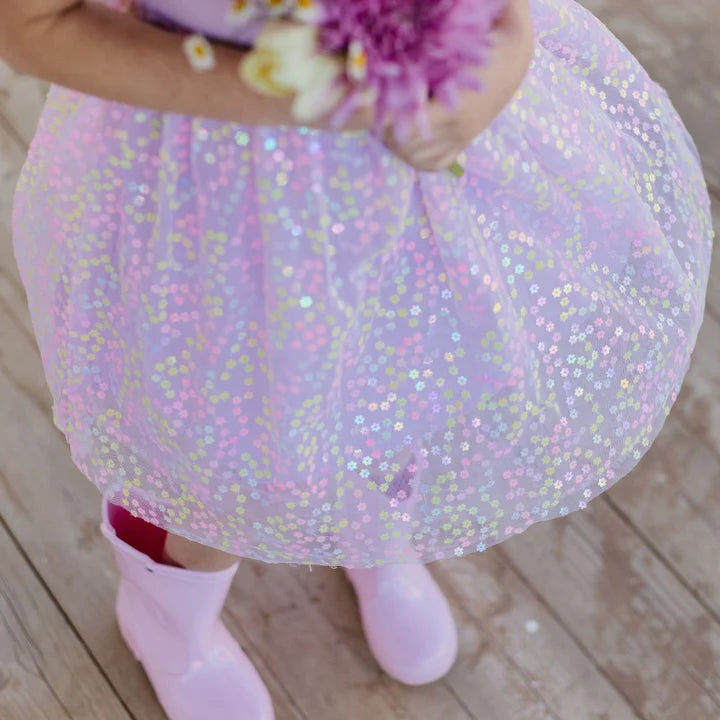 Sweet Wink Lavender Confetti Flower Tank Tutu Dress-Sweet Wink-Little Giant Kidz