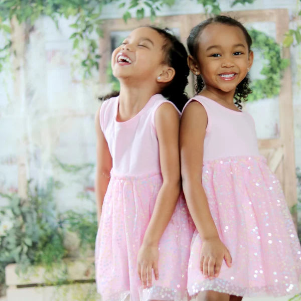 Sweet Wink Pink Confetti Flower Tank Tutu Dress-Sweet Wink-Little Giant Kidz