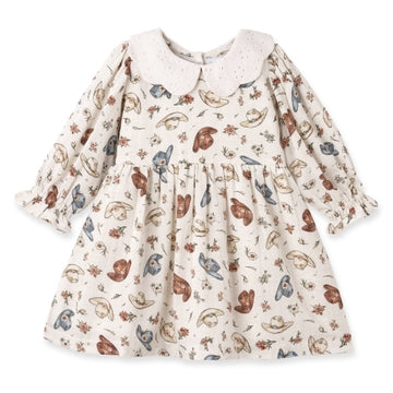 TESA BABE Larkspur Prairie Western Linen Dress With Eyelet Collar-TESA BABE-Little Giant Kidz