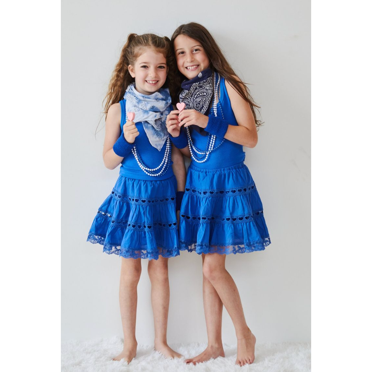 THEME Sofia Mini Skirt- Camp Blue-THEME-Little Giant Kidz