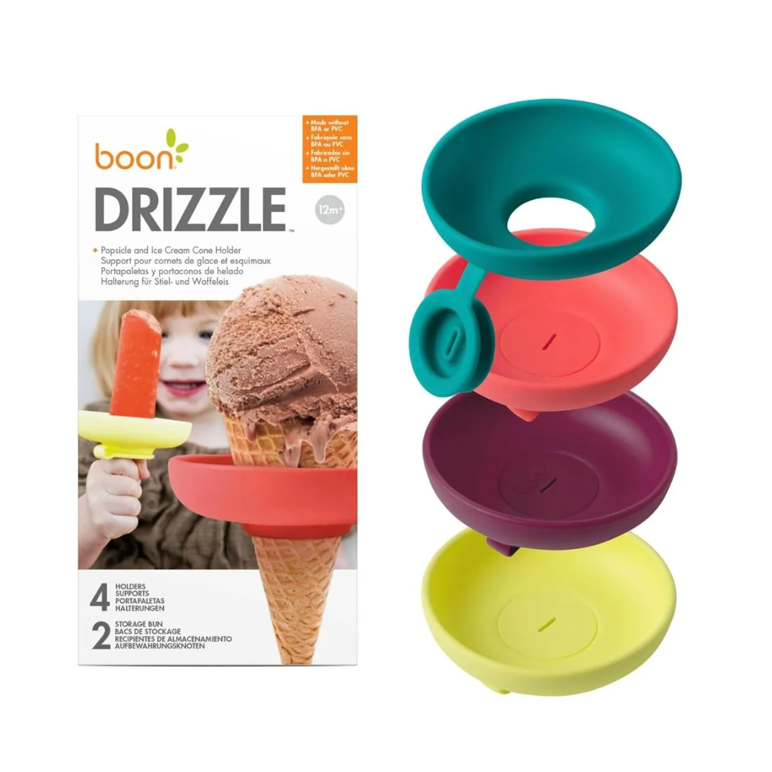 TOMY Drizzle Popsicle Holder- 4PC-TOMY-Little Giant Kidz
