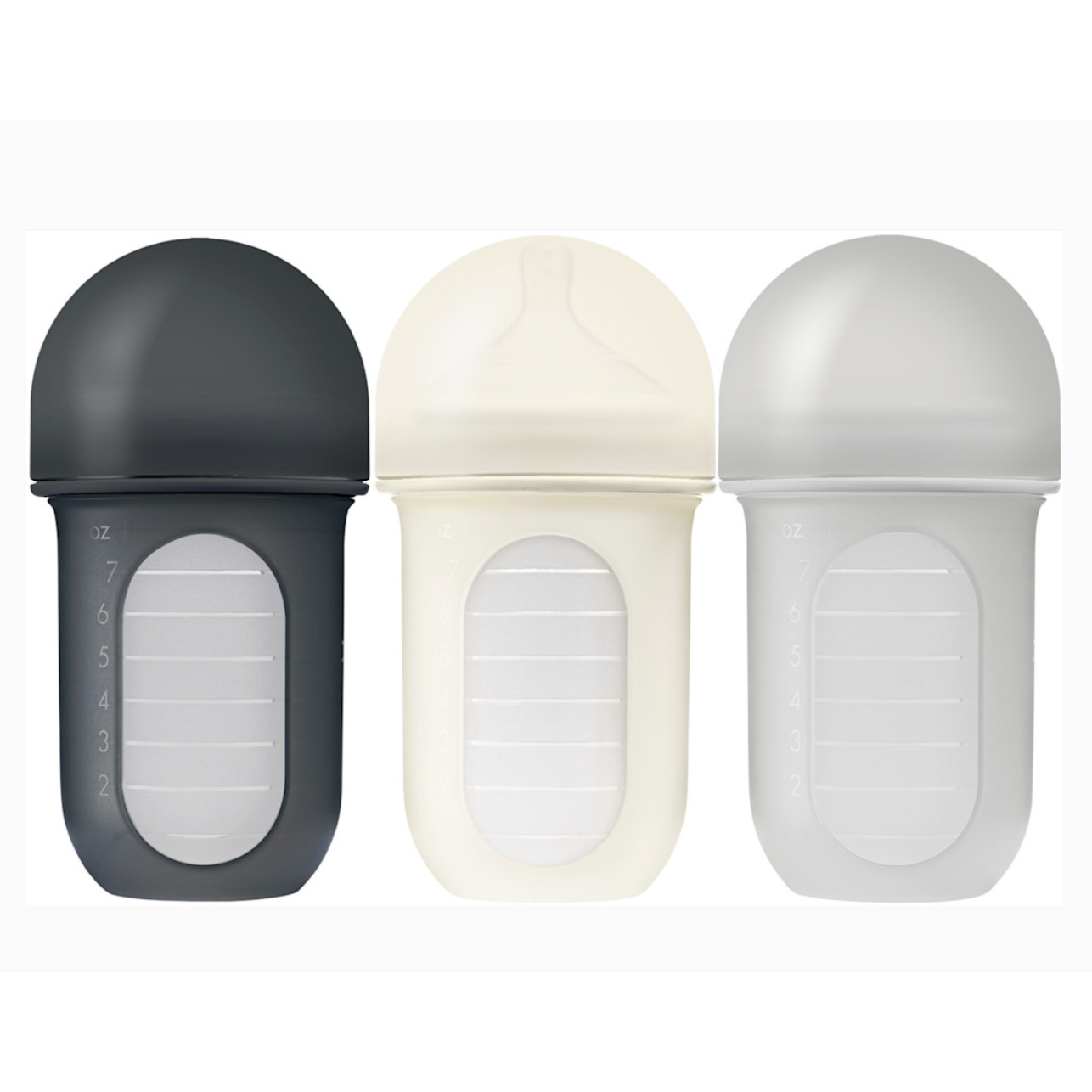 TOMY Nursh Bottle 8OZ 3PK- GRAY-TOMY-Little Giant Kidz