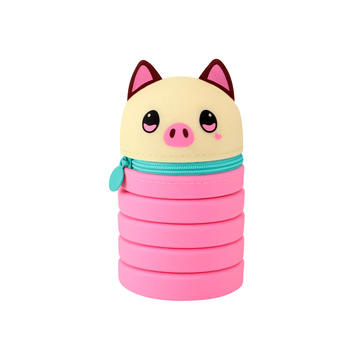 TOYSMITH Bangoberry Piggy Pig Stretchy Pencil Case-TOYSMITH-Little Giant Kidz