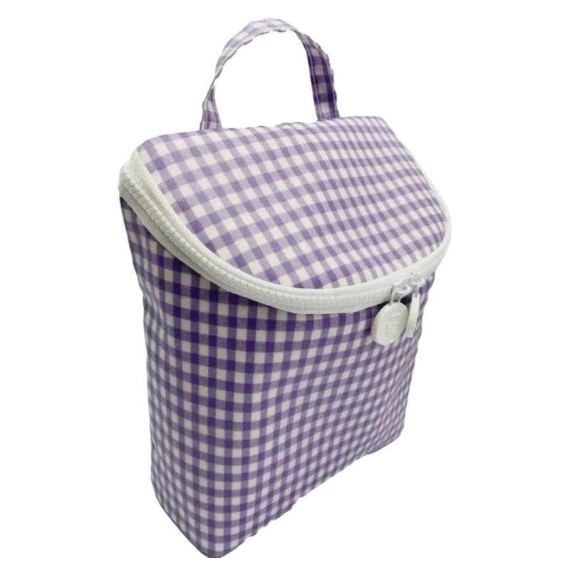TRVL Design Take Away Insulated Lunch Bag - Lilac Gingham-TRVL Design-Little Giant Kidz