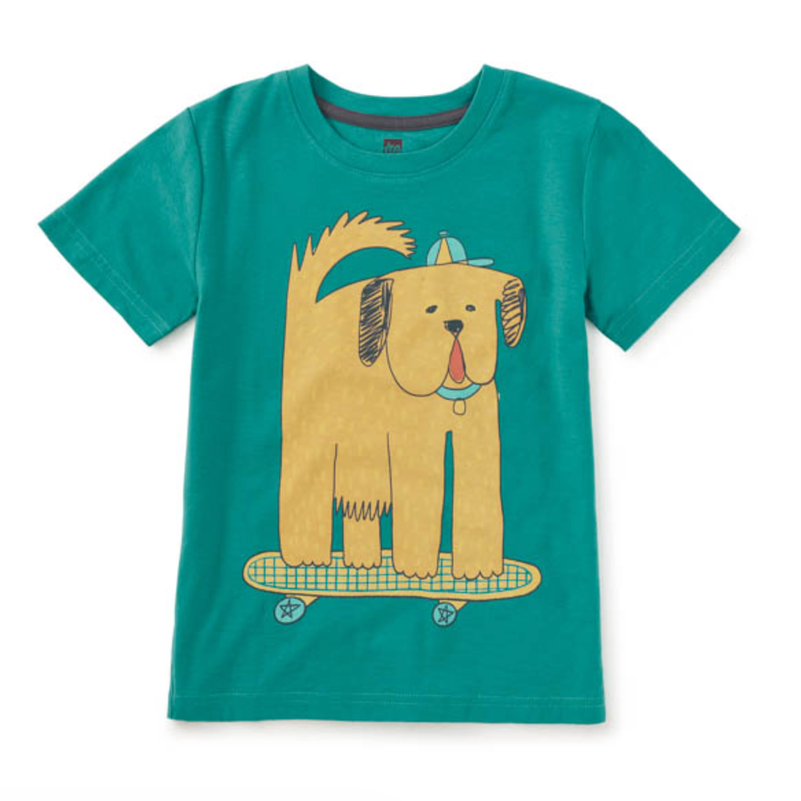 Tea Graphic Short Sleeve Tee- 4Wheels 4 Paws-TEA-Little Giant Kidz
