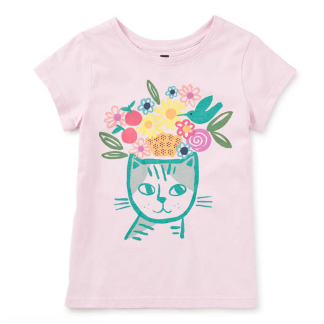 Tea Graphic Short Sleeve Tee- Flora & Feline-TEA-Little Giant Kidz