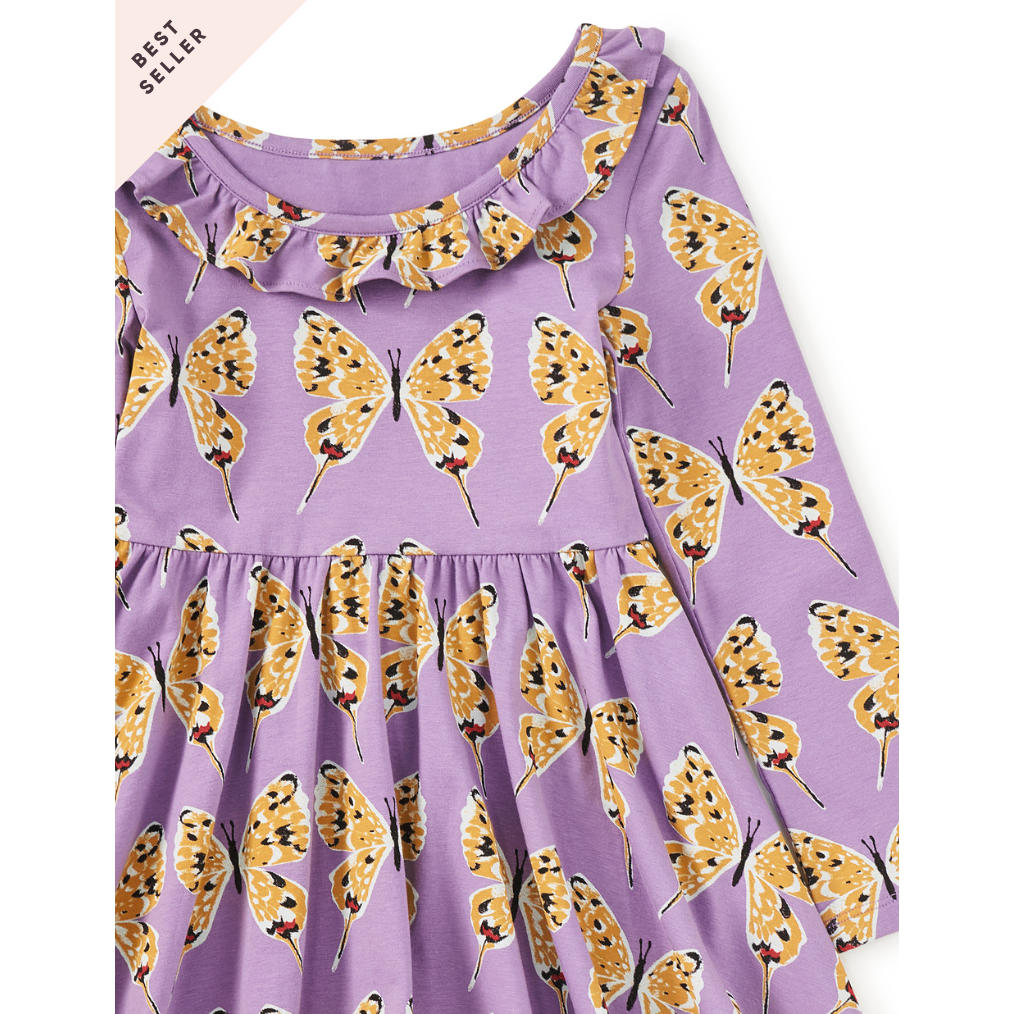 Tea Ruffle Collar Ballet Dress- Dragon Swallowtail Butterflies-TEA-Little Giant Kidz