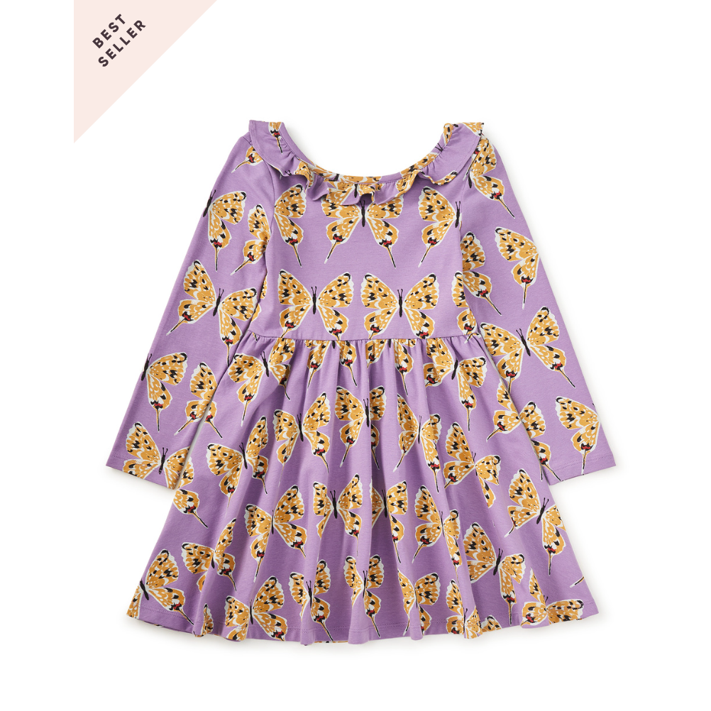 Tea Ruffle Collar Ballet Dress- Dragon Swallowtail Butterflies-TEA-Little Giant Kidz