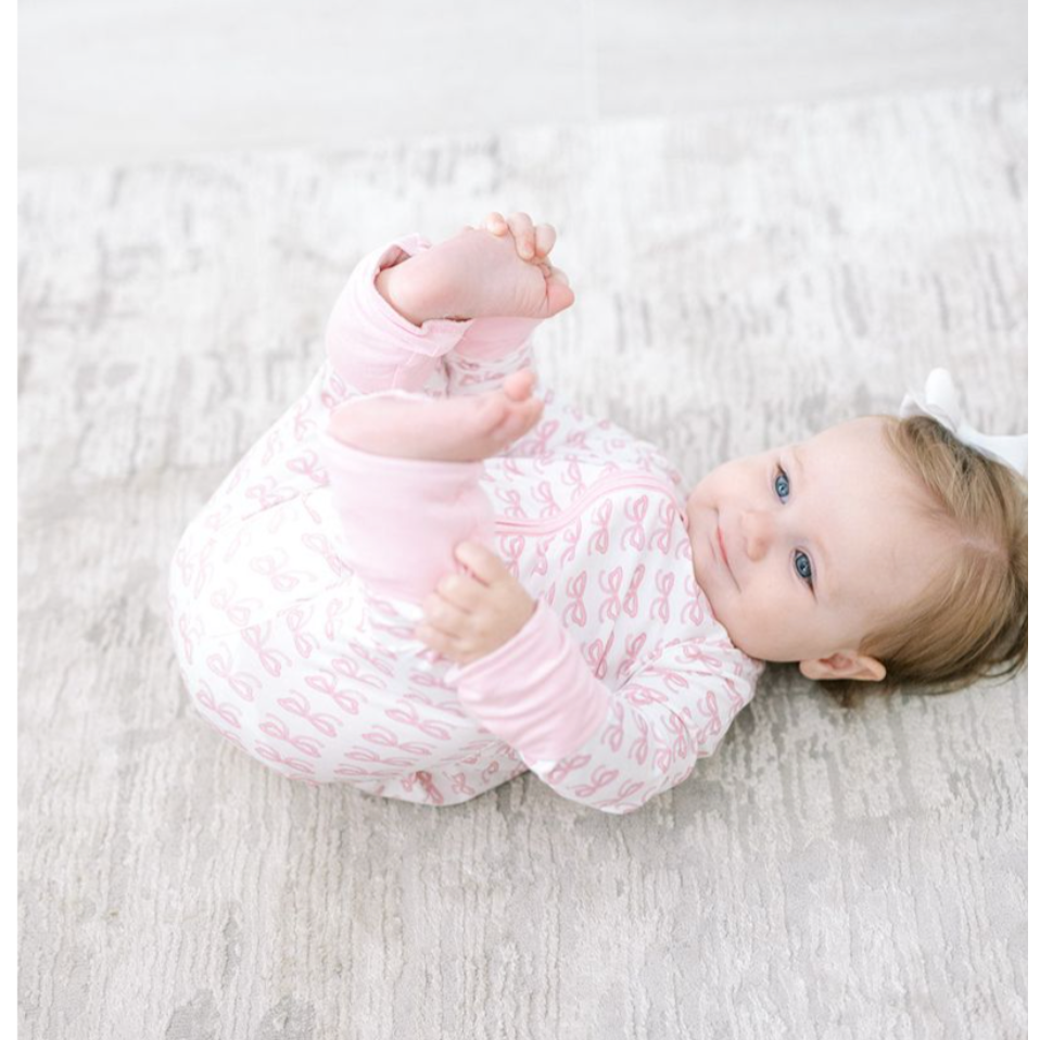 The Uptown Baby Sleep Romper- Bows-The Uptown Baby-Little Giant Kidz