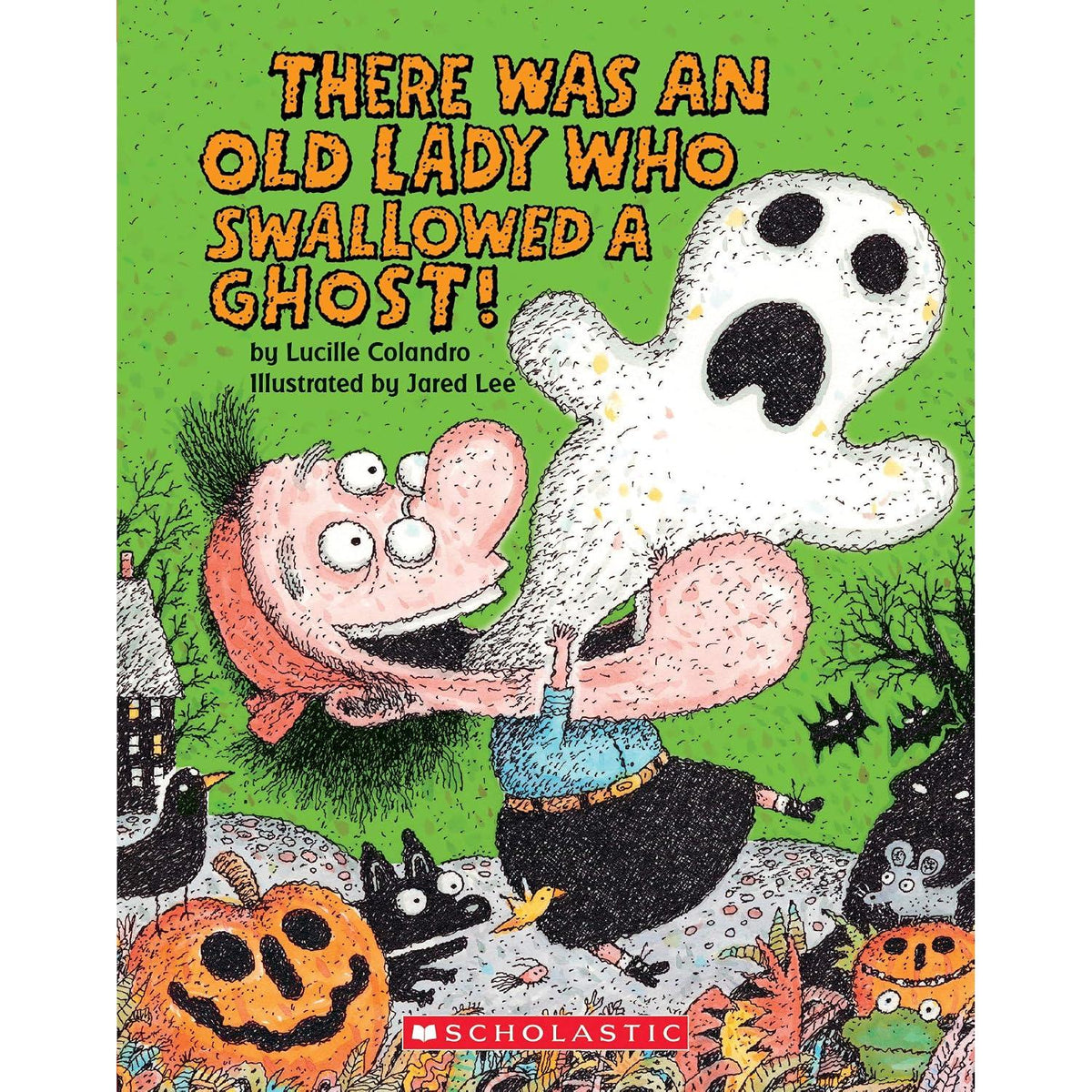 There Was An Old Lady Who Swallowed A Ghost! Board Book-Scholastic-Little Giant Kidz