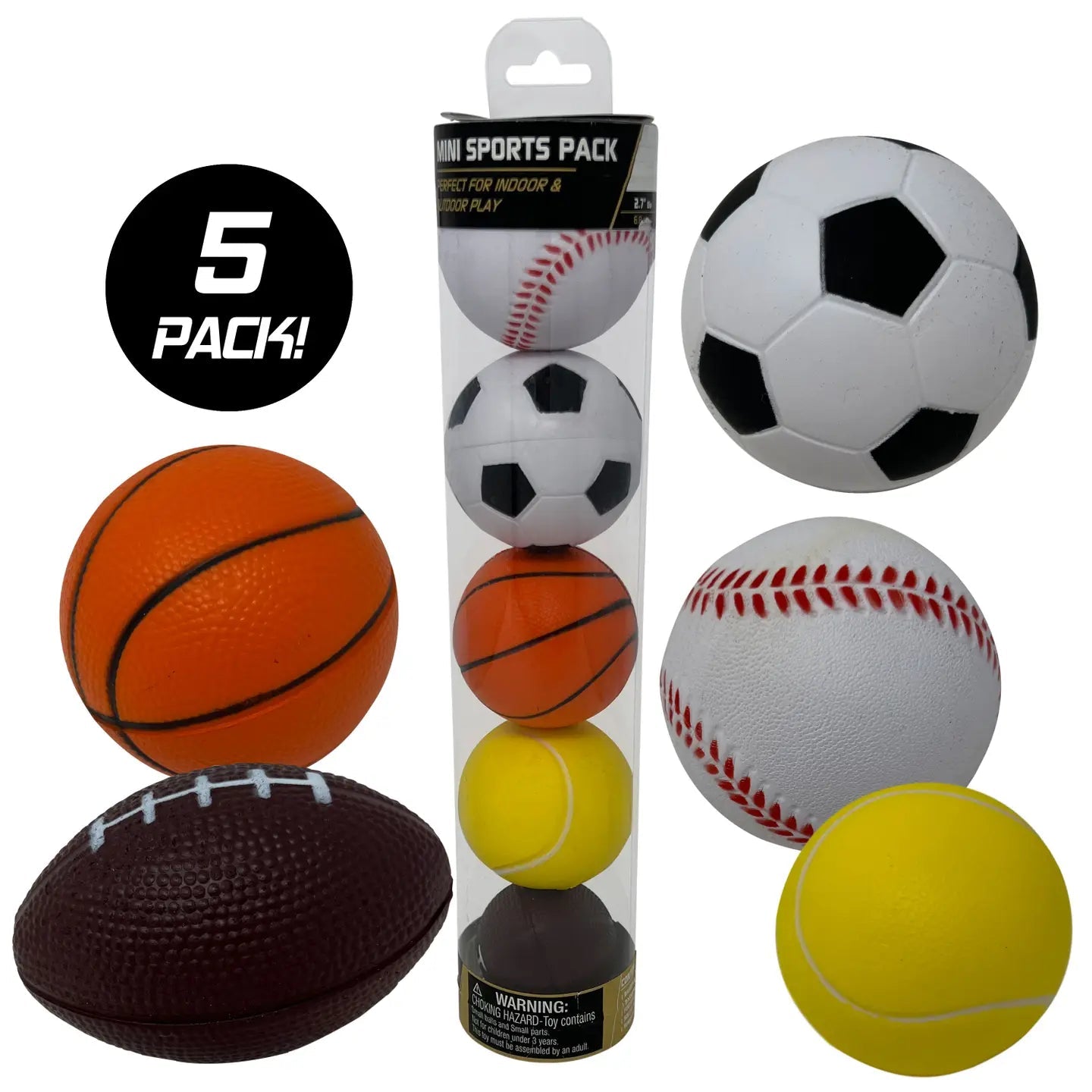 Thin Air Brands Anywhere Sports 5-Ball Mini Sports Pack-Thin Air Brands-Little Giant Kidz