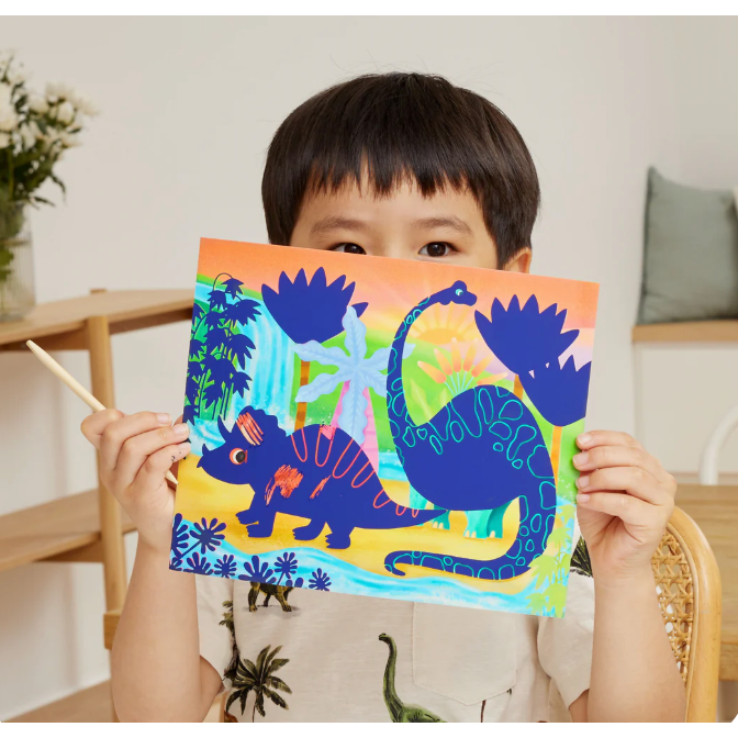 Tiber Tribe Scratch Art-Tiger Tribe-Little Giant Kidz