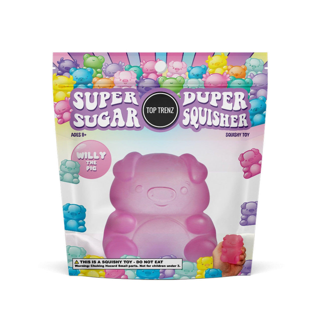 Top Trenz Super Duper Sugar Squisher Toy - Pig-Top Trenz-Little Giant Kidz