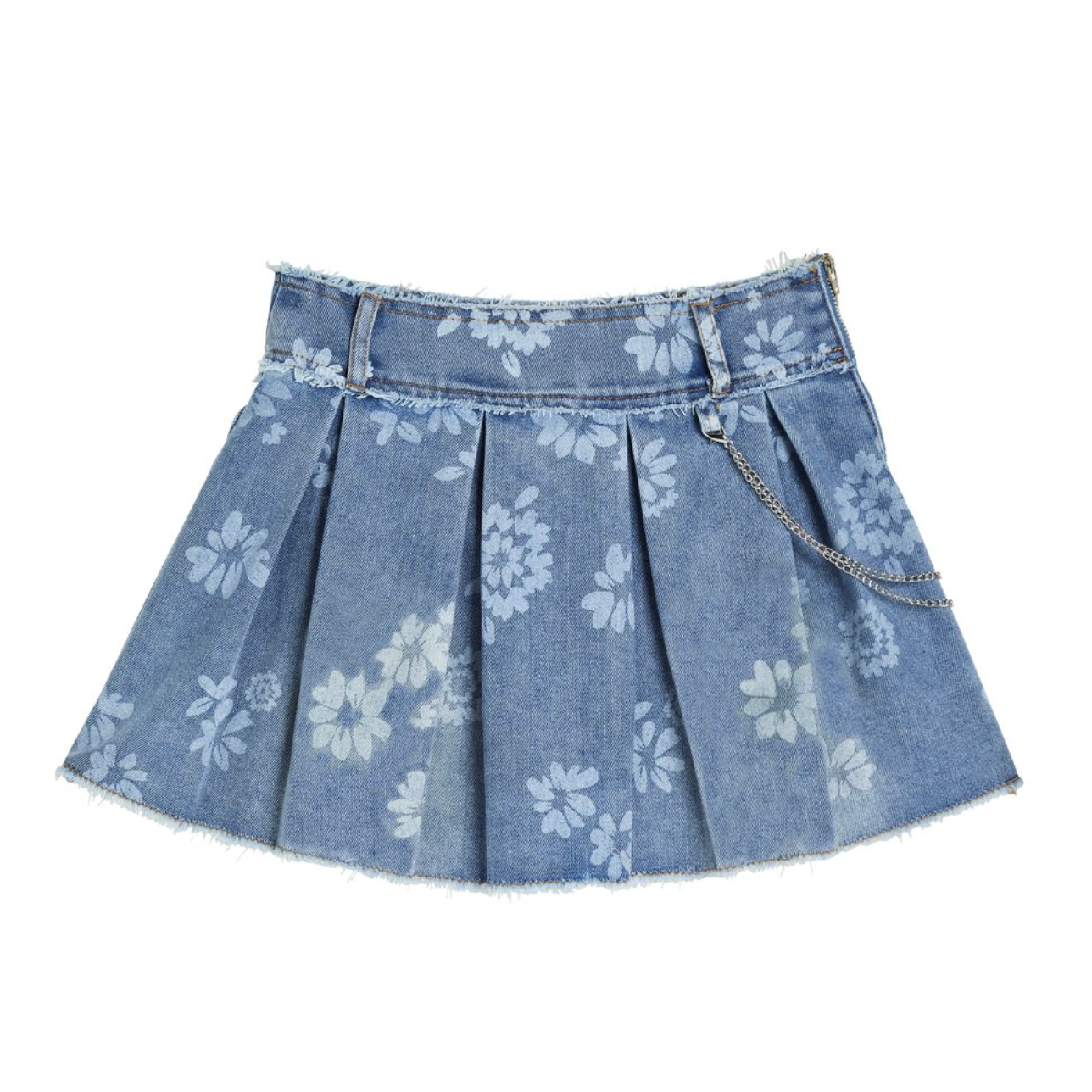 Tractr Girls Flora Print Pleated Skort-TRACTR JEANS-Little Giant Kidz