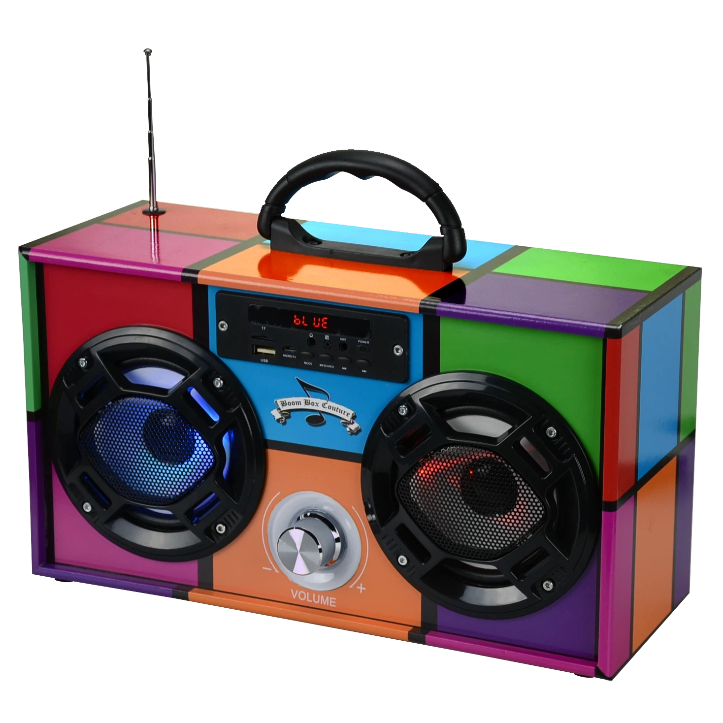 Trend Tech Brands Retro 90's Wireless Boombox with FM Radio-Trend Tech Brands-Little Giant Kidz
