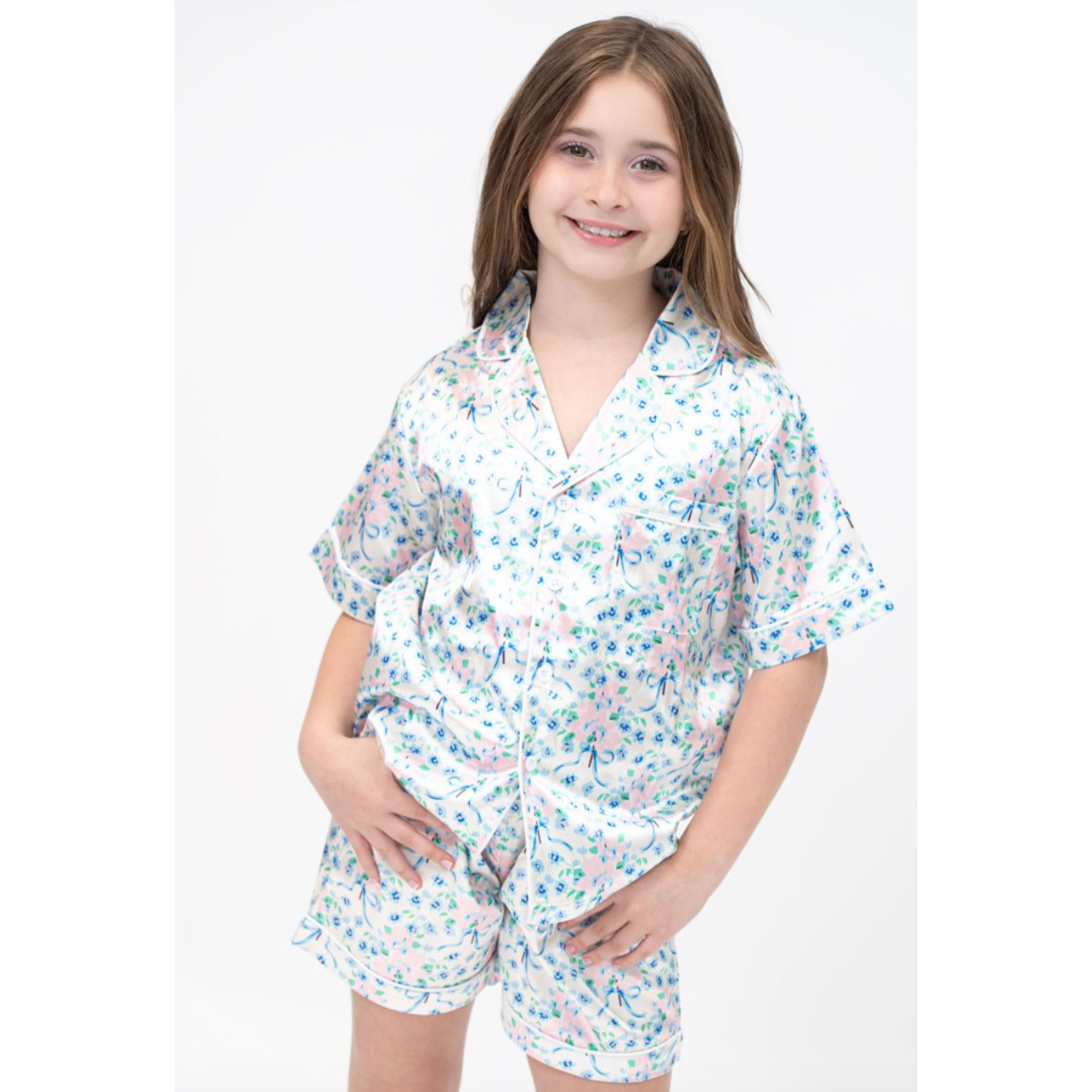 Tweenstyle Loungewear Set- Elegant Floral Print-Tweenstyle-Little Giant Kidz