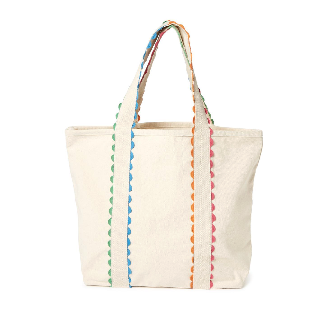 Two's Company Bright Side Colorful Ric Rac Trim Tote-TWO'S COMPANY-Little Giant Kidz