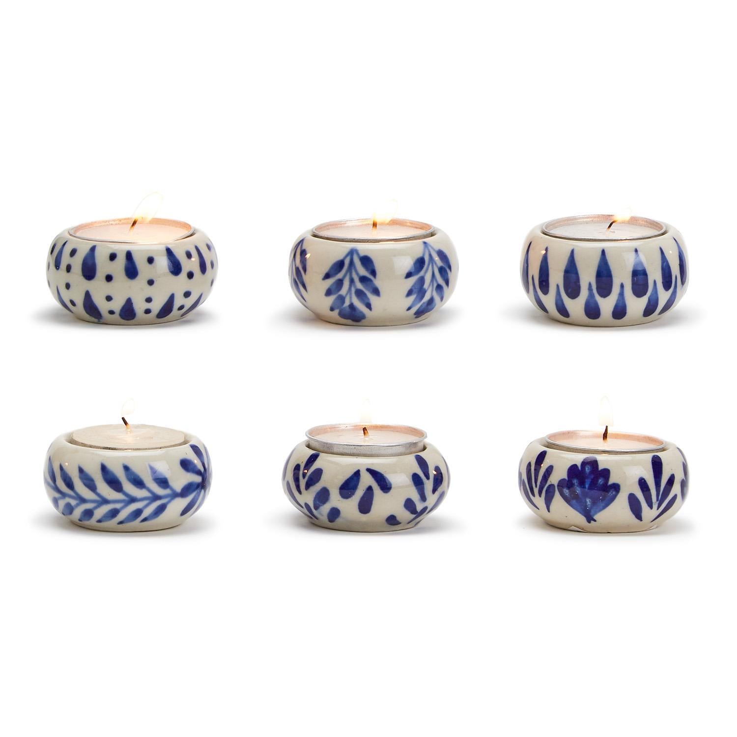 Two's Company Chinoiserie Candleholder with Tealight Candle- Assorted-Two's Company-Little Giant Kidz