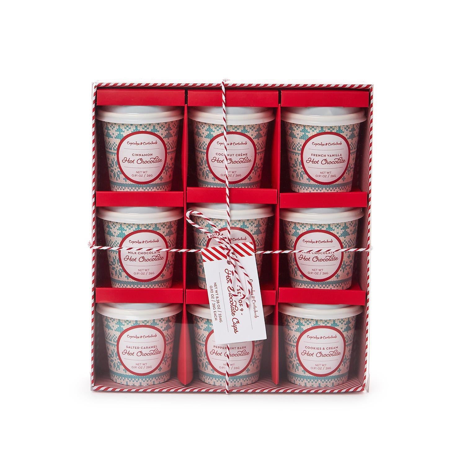 Two's Company Holiday Set of 9 Hot Chocolate Cups in Gift Box-Two's Company-Little Giant Kidz
