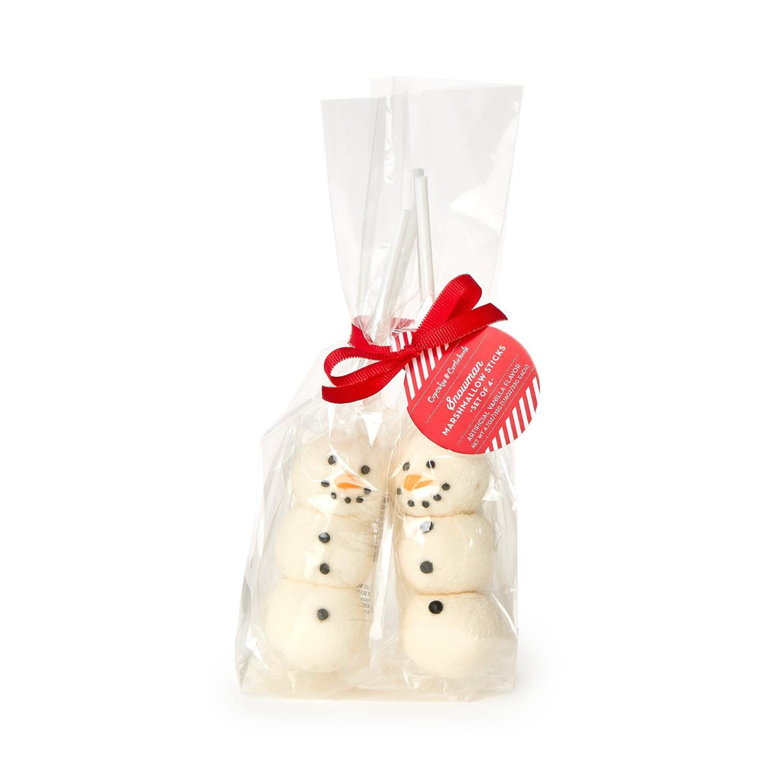 Two's Company Snowman Marshmallow Sticks in Gift Bag-TWO'S COMPANY-Little Giant Kidz