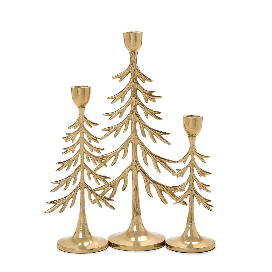 Two's Company Tree Taper Candleholders-TWO'S COMPANY-Little Giant Kidz