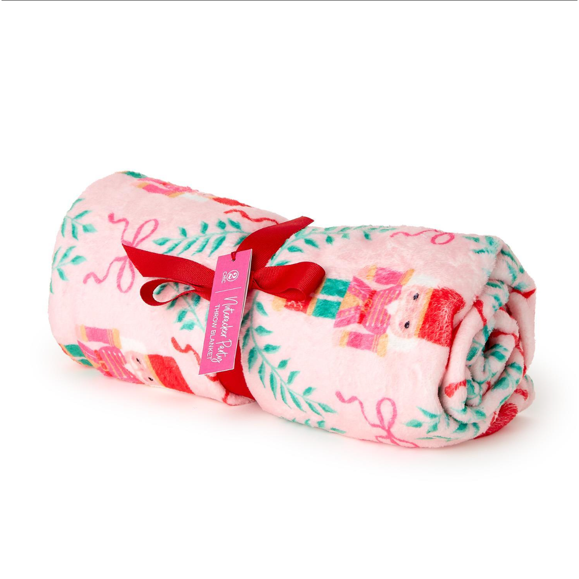 Two's Company Women Nutcracker Throw Blanket-TWO'S COMPANY-Little Giant Kidz