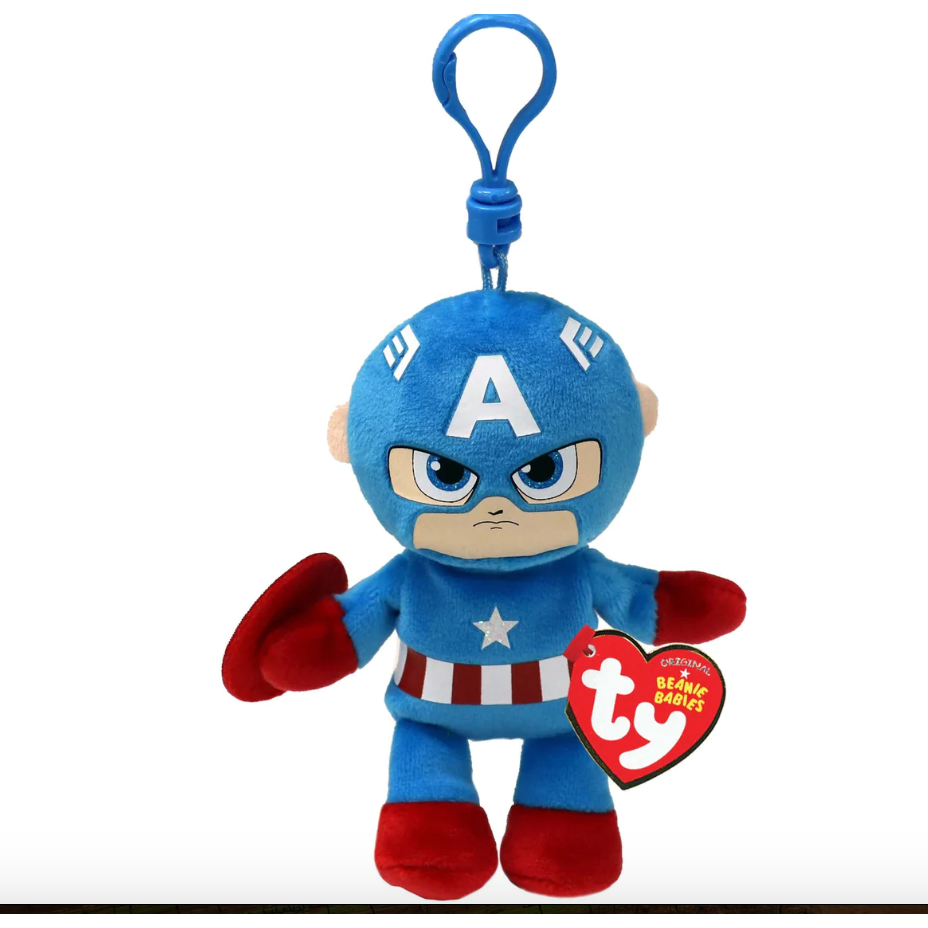Ty Beanie Babies™ Captain America Clip-TY Inc-Little Giant Kidz