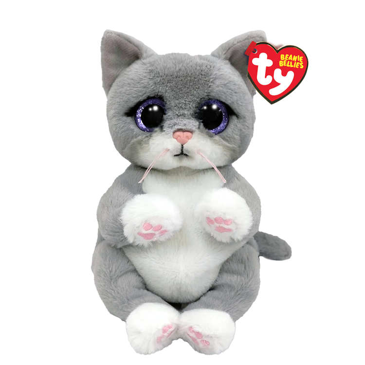 Ty Beanie Bellies Morgan Grey Cat - 8”-TY Inc-Little Giant Kidz