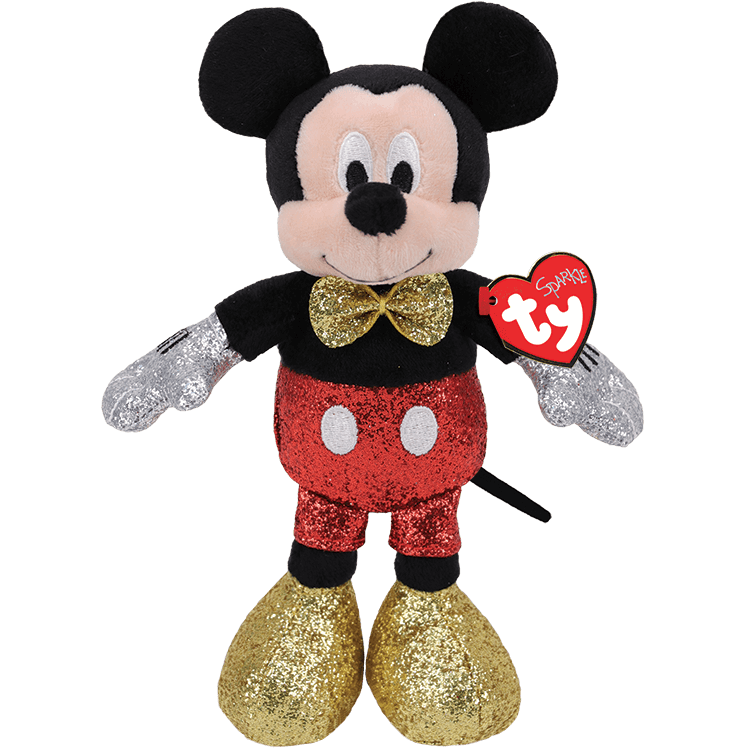Ty Sparkle Bean Boos Collection Mickey Mouse Red Sparkle-TY Inc-Little Giant Kidz