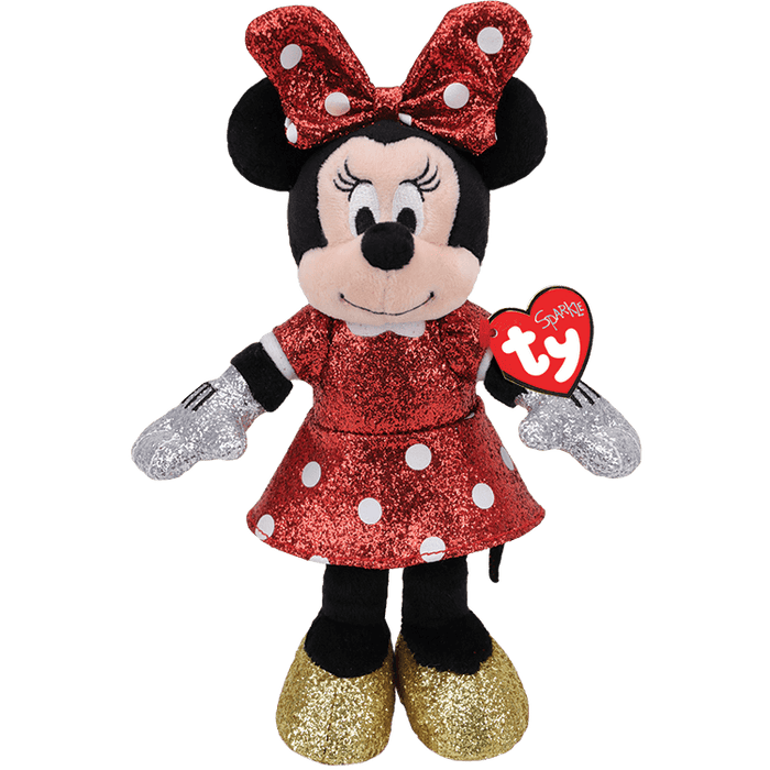Ty Sparkle Beanie Boos Collection Minnie Mouse Red Sparkle