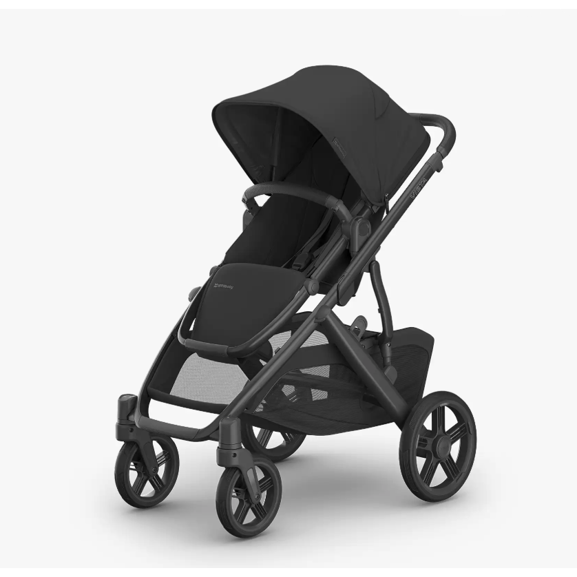 UPPAbaby Vista® V3 Stroller - James Black Carbon Frame | Black Leather-UPPABABY-Little Giant Kidz