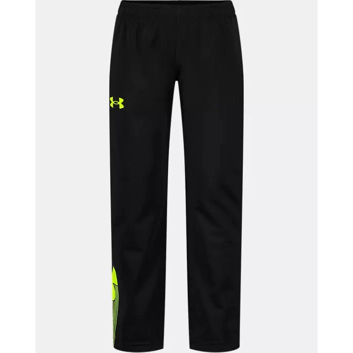 Under Armour Boys' UA Big Logo Tapered Pant - Black-UNDER ARMOUR-Little Giant Kidz