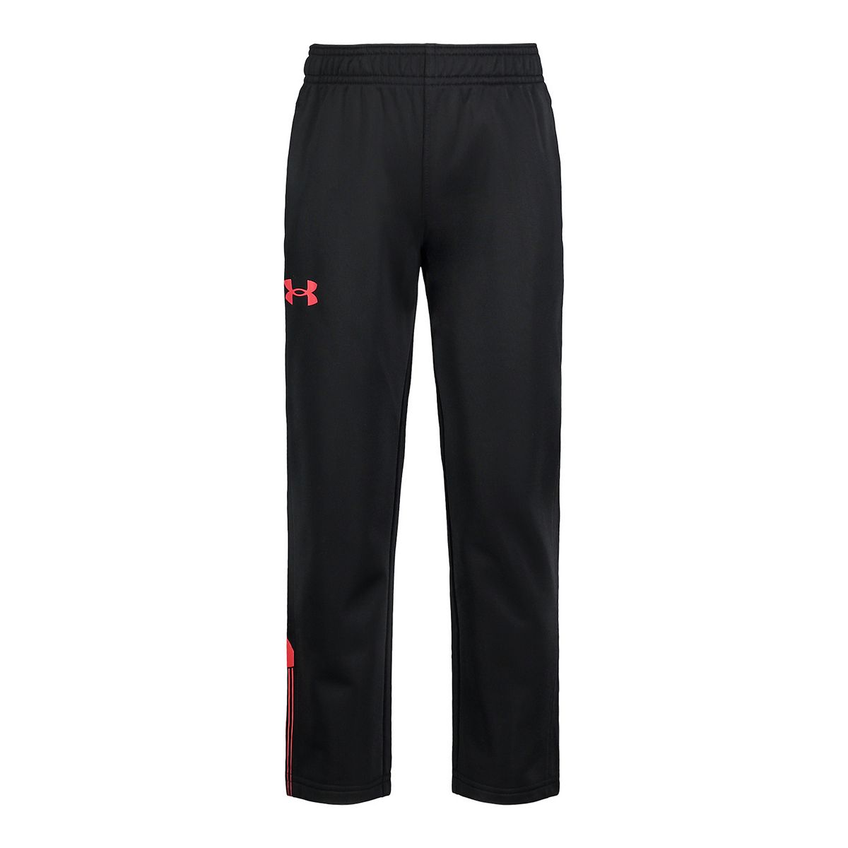 Under Armour Boys' UA Big Logo Tapered Pant - Black/Red-UNDER ARMOUR-Little Giant Kidz