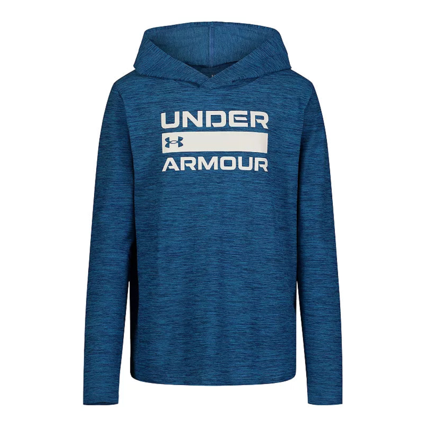Under Armour Boy's UA Logo Stack Hoodie - Varsity Blue-UNDER ARMOUR-Little Giant Kidz