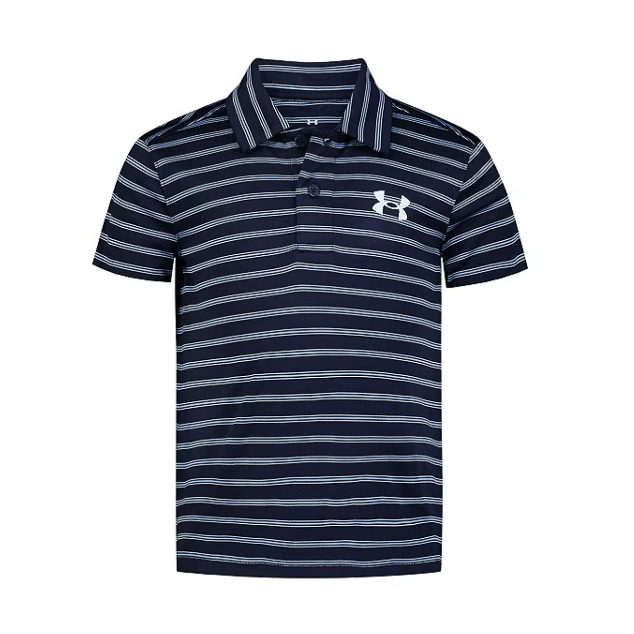 Under Armour Boys' UA Match Play Stripe Polo - Midnight Navy-UNDER ARMOUR-Little Giant Kidz