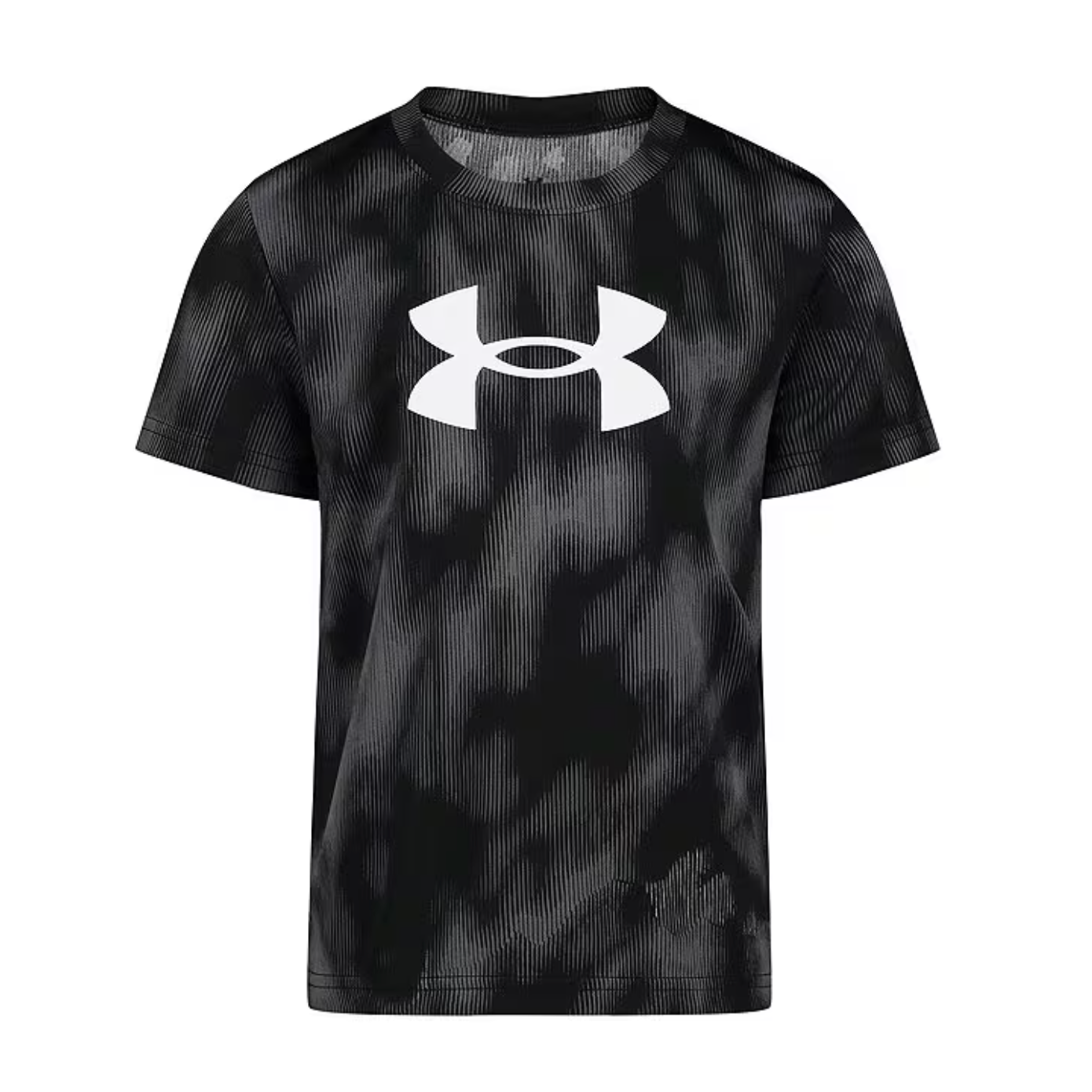 Under Armour Boys' UA Valley Etch Short Sleeve Tee - Black-UNDER ARMOUR-Little Giant Kidz