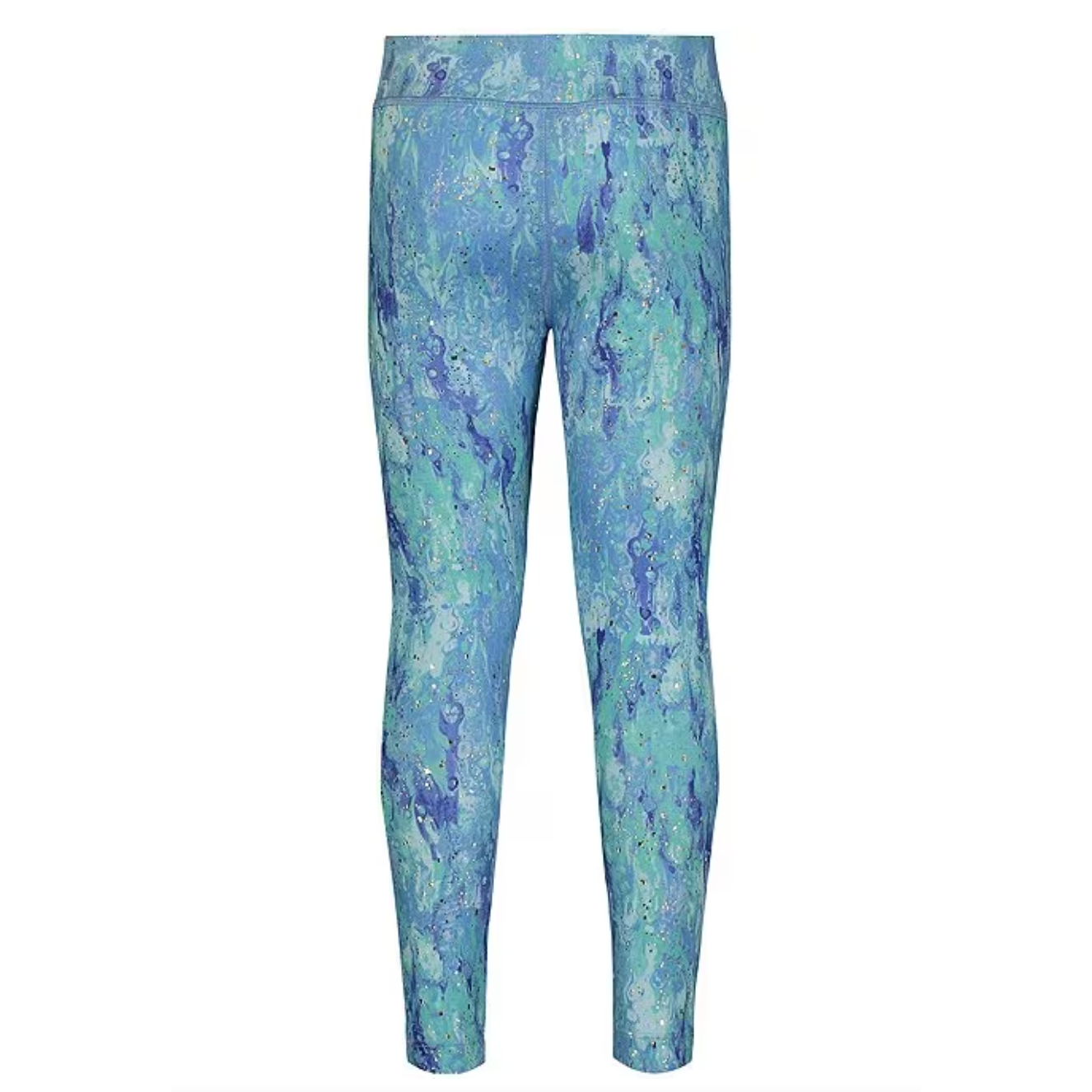 Under Armour Girl's UA Foiled Distressed Marble Leggings-UNDER ARMOUR-Little Giant Kidz