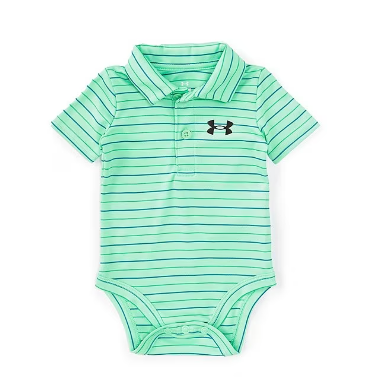 Under Armour Infant Boy MatchPlay Stripe Bodysuit - Matrix Green-UNDER ARMOUR-Little Giant Kidz